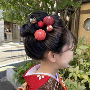 日本髪　和装ヘアアレンジ　着物ヘアアレンジ　振袖ヘアアレンジ　和髪